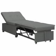 vidaXL Sofa Schlafsofa Ausziehbar Dunkelgrau 194 x 50 x 82 cm Stoff, 1 Teile