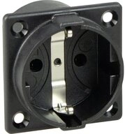 as - Schwabe Steckdose AS Schwabe 45081 Einbau-Steckdose IP20 Schwarz