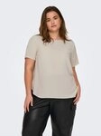 ONLY CARMAKOMA Shirtbluse CARVICA SS TOP WVN NOOS Materialmix, regular fit