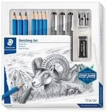 STAEDTLER Bleistift STAEDTLER Zeichenbleistift Mars&reg; Lumograph&reg; Zeichen Set +