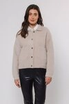 Rino & Pelle Cardigan BUBBLY mit flauschiger Optik, Langarm, Rundhals, ohne...