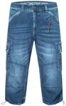 TIMEZONE Jeansshorts M&auml;nner Regular Fit f&uuml;r Herren Baumwolle Normal Fit unifarben