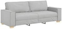 vidaXL Sofa 3-Sitzer-Sofa Wolkengrau 220x78x84 cm Stoff, 1 Teile