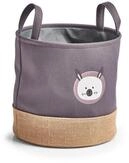 Zeller Present Aufbewahrungskorb Hase, Polyester/Jute, grau, &Oslash;30 x 29 cm