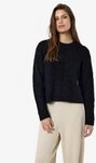 Noisy may Rundhalspullover NMSASSY L/S O-NECK KNIT NOOS Materialmix, relaxed fit