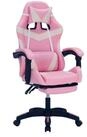 HTI-Living Drehstuhl Gaming Stuhl Krit Eco Pink-Wei&szlig; (St&uuml;ck, 1 St), B&uuml;rostuhl
