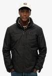 Outdoorjacke SUPERDRY "NON HOOD LOGO WINDBREAKER", Herren, Gr. S, schwarz (jet