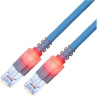 Easylan CS1OBCDCD0100 RJ45 Patchkabel CAT 6 S/FTP 10 m Blau 1 St. LAN-Kabel