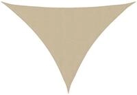 vidaXL Sonnensegel Sonnensegel Beige 7x5x5 m 100% Polyester Oxford, (1-tlg)