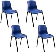 CLP Stapelstuhl Nowra Kunststoff (4er Set, 4 St), stapelbar, modern