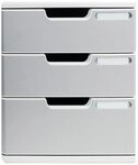 EXACOMPTA Schubladenbox Schubladenbox MODULO A4, 3 geschlossene Schubladen,