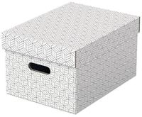 ESSELTE Aufbewahrungsbox 3 Home Aufbewahrungsboxen 17,5 l wei&szlig; 26,5 x 36,5 x...