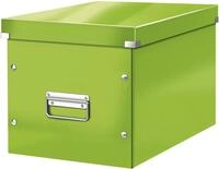 LEITZ Aufbewahrungsbox Archivbox Click & Store Wow Cube L Hartpappe gr&uuml;n