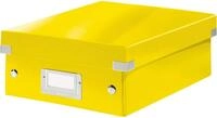 LEITZ Aufbewahrungsbox Organisationsbox Click & Store Wow Klein Graukarton gelb