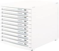 HAN Schubladenbox HAN CONTUR 1510-12 Schubladenbox Wei&szlig; DIN A4, DIN B4, DIN C4
