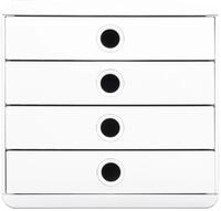 EXACOMPTA Aufbewahrungsbox Schubladenbox Pop Box, 4 Schubladen, AutentiK -...