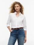 Hemdbluse TOMMY HILFIGER "STRETCH REGULAR LS SHIRT", Damen, Gr. 34, wei&szlig; (th optic