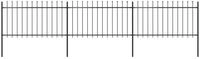 vidaXL Gartenzaun Gartenzaun, Stahl, Stabil, Rechteckig, Modern, (1-St)