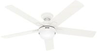 Hunter Deckenventilator Deckenventilator Zeal Wei&szlig; mit Licht & Fernbedienung...