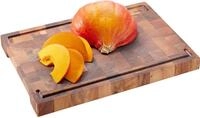 GEFU Tranchierbrett ENNO, Massivholz, (1-St), Hackblock mit Saftrinne,