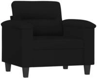 vidaXL Sofa vidaXL Sessel Schwarz 60 cm Mikrofasergewebe