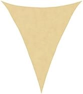 vidaXL Sonnensegel Sonnensegel Sandfarbe 5x6x6 m 100% Polyester Oxford, (1-tlg)