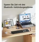 Inateck inateck Keyboard, ergonomic design, QWERTZ grau Tastatur