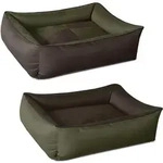 BedDog Tierbett Hundebett MAX QUATTRO mit Rand, Bezug abnehmbar braun|gr&uuml;n 85...