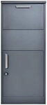 WESTMANN Briefkasten Stahl-Paketbox Pepe, Anthrazit, 50x39x114 cm