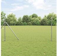 vidaXL Zaun, Eurozaun 1,4 x 10 m PVC-beschichtetes Eisen