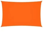 vidaXL Sonnensegel Sonnensegel Oxford-Gewebe Rechteckig 2,5x5 m Orange, (1-tlg)