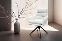 byLIVING Esszimmerstuhl Pura (Set, 2 St), Sitzschale 360&deg;drehbar, Metall...