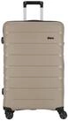 D&N Koffer Travel Line 4100 - 4-Rollen-Trolley L 74 cm (taupe), 4 Rollen
