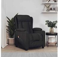 vidaXL Massagesessel, Massagesessel Elektrisch Schwarz Stoff