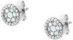 Fossil Paar Ohrstecker Fossil Damen-Ohrstecker 925er Silber Perlmutt, Damenschmuck