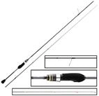 Hearty Rise Spinnrute Hearty Rise 2,30m 0,6-12g Rock Master - Spinnrute