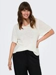 ONLY CARMAKOMA Kurzarmpullover CARSUNNY S/S PULLOVER KNT NOOS