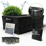 Juskys Gartenm&ouml;bel-Schutzh&uuml;lle CoverSafe Pro (1-St), 3,08 m2, Abdeckplane mit