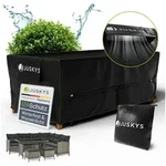 Juskys Gartenm&ouml;bel-Schutzh&uuml;lle CoverSafe Pro (1-St), 2,31 m2, Abdeckplane mit