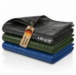 NOOR Schutzplane PROFI - rei&szlig;feste Universal-Abdeckplane - 140g/m&sup2;,...