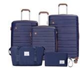 Travelhouse Trolleyset Ascona, 4 Rollen, (Spar-Set, 5 tlg., Hartschalen...
