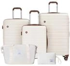 Travelhouse Trolleyset Ascona, 4 Rollen, (Spar-Set, 5 tlg., Hartschalen...