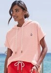 H.I.S Sweatshirt gestreift und mit Kapuze, Loungewear