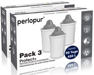perlopur Wasserfilter Classic Protect+ Filterkartuschen f&uuml;r extra Kalkschutz,