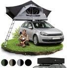 Juskys Dachzelt Lago, Wasserdicht, Teleskopleiter, 2 Personen Zelt, LED Beleuchtung