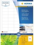 HERMA Etikett 10725 HERMA Universal-Etiketten Recycling, 38,1 x 21,2 mm, 80 Bl.