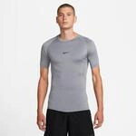 Trainingsshirt NIKE "M NP DF TIGHT TOP SS", Herren, Gr. S, grau (smoke grau, b),