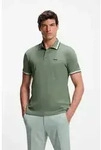 BOSS GREEN Poloshirt Paddy atmungsaktive Piqu&eacute;-Webstruktur, Flachstrickkragen,