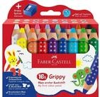 Faber-Castell Buntstift Grippy - Mein erster Buntstift, (3 in 1, 16-tlg),