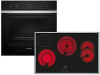 SIEMENS Backofen-Set, mit Teleskopauszug nachr&uuml;stbar, Pyrolyse-Selbstreinigung